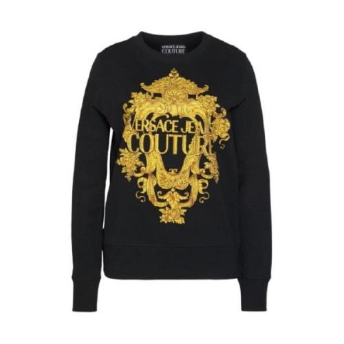 Crew Neck Sweatshirt Versace Jeans Couture , Black , Dames