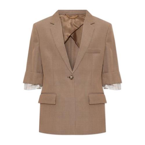 Wollen Blazer Victoria Beckham , Beige , Dames