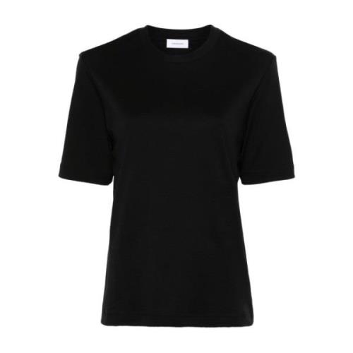 Zwart Logo-Patch T-shirt Nieuwe Seizoen Salvatore Ferragamo , Black , ...