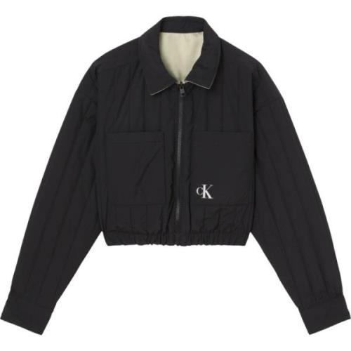 Stijlvolle Bomberjack Calvin Klein Jeans , Black , Dames