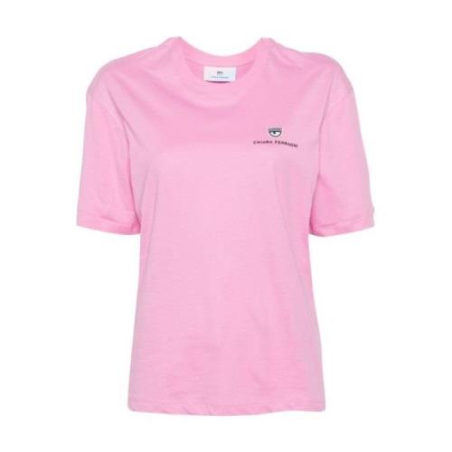 Korte Mouw T-shirt Chiara Ferragni Collection , Pink , Dames