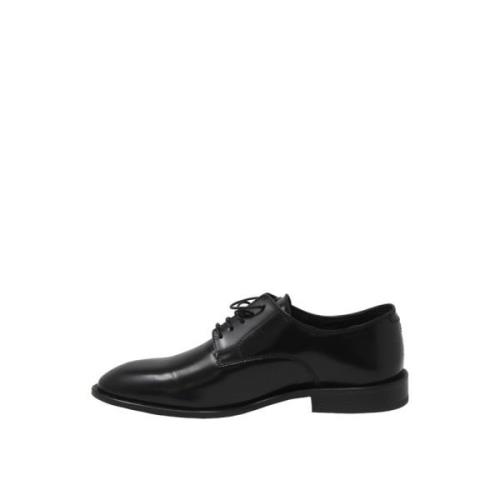 Lage Veterschoenen Frau , Black , Heren