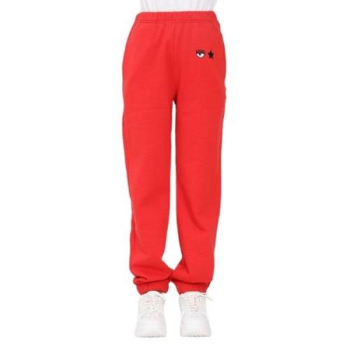 Casual Jogger Broek Chiara Ferragni Collection , Red , Dames