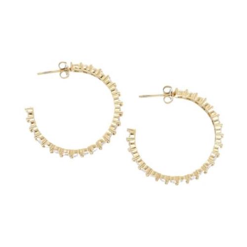 Dames Sieraden Earring Strass Notre-v , Yellow , Dames