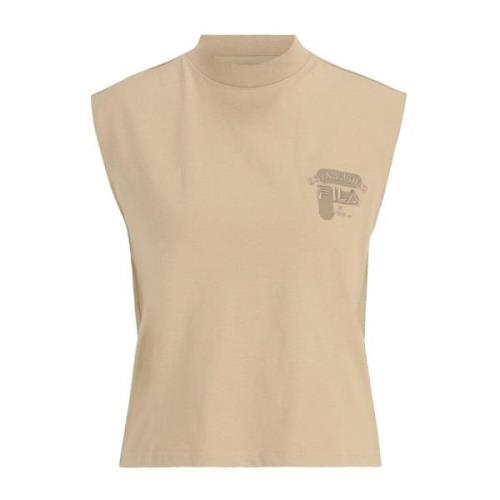 Dames Tanktop, Model Badow Faw0441 Fila , Beige , Dames