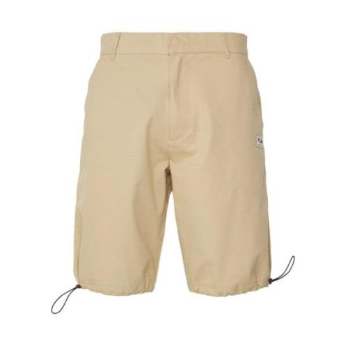 Heren Shorts Teunz Model Katoen Fila , Beige , Heren