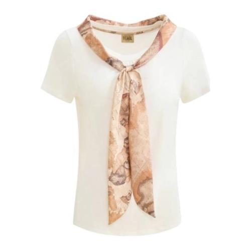 Korte Mouw T-shirt Alviero Martini 1a Classe , Beige , Dames