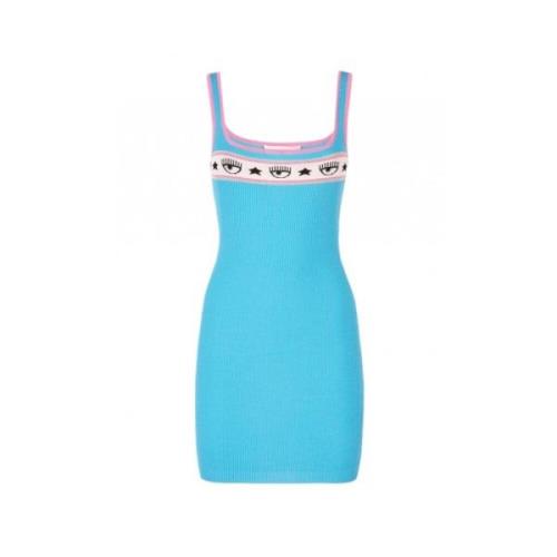 Short Dresses Chiara Ferragni Collection , Blue , Dames