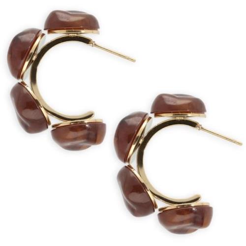 Dames Sieraden Earring Brown 1 Notre-v , Brown , Dames