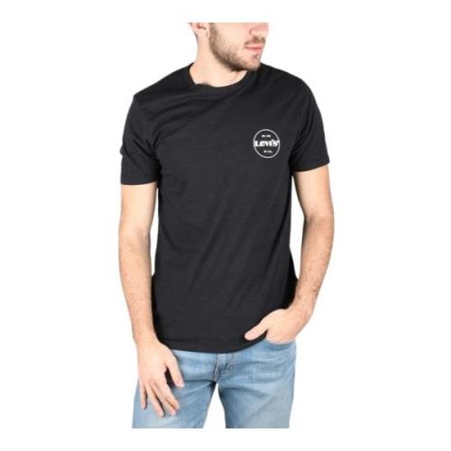 Korte Mouw T-shirt Levi's , Black , Heren