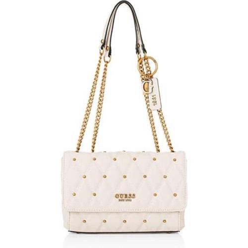 Convertible Crossbody Flap Tas Guess , White , Dames