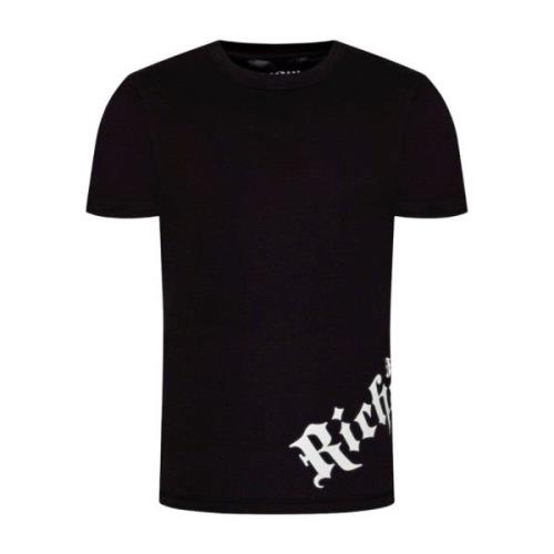 Korte Mouw T-shirt John Richmond , Black , Heren