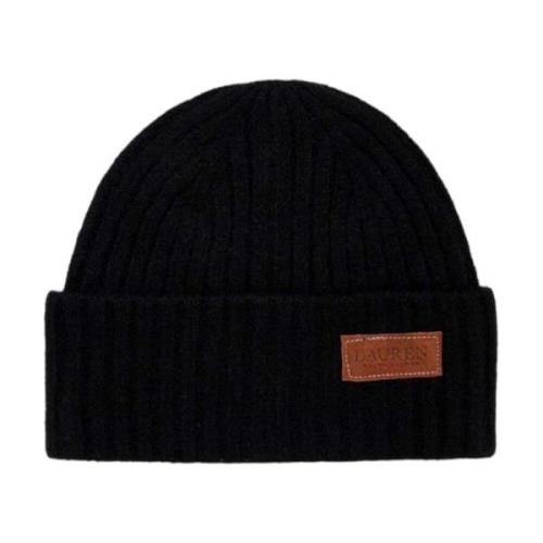 Stijlvolle Beanie Muts voor Mannen Ralph Lauren , Black , Dames