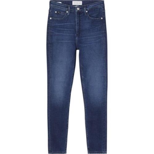 Slim-fit Denim Broek Calvin Klein Jeans , Blue , Dames