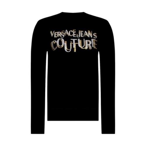 Crewneck Sweatshirt Versace Jeans Couture , Black , Dames