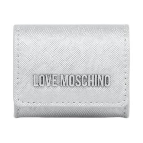 Stijlvolle Portemonnees & Kaarthouders Love Moschino , Gray , Dames