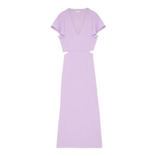 Elegante Midi Jurk Patrizia Pepe , Purple , Dames