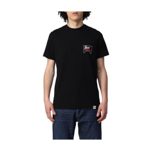 Korte Mouw T-shirt Roy Roger's , Black , Heren