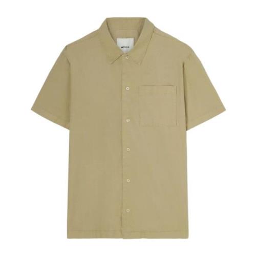 Korte Mouw Shirt GAS , Beige , Heren