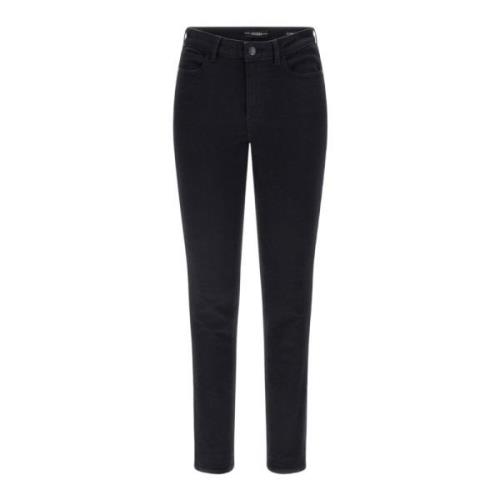 Klassieke Denim Jeans met 5 Zakken Guess , Black , Dames