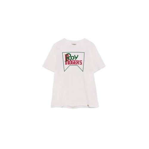 Korte Mouw T-shirt Roy Roger's , White , Heren