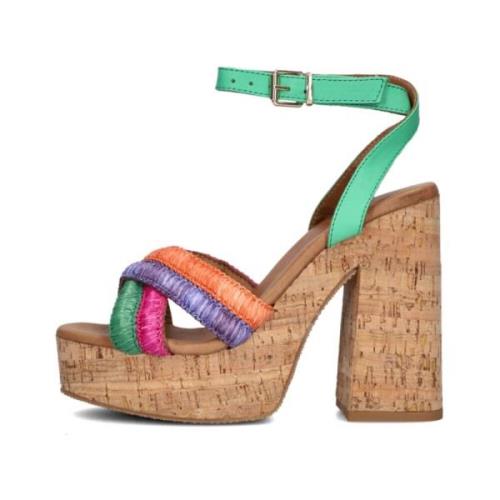 Dames Sandalen 618012 Notre-v , Green , Dames