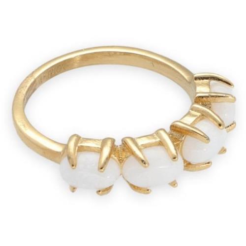 Dames Sieraden Ring Small Stone Notre-v , Beige , Dames