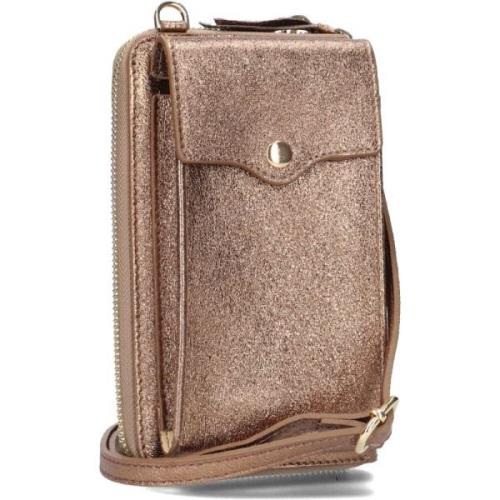 Dames Schoudertassen Jackie Metallic Notre-v , Brown , Dames