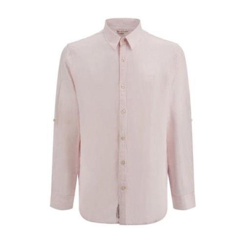 Lange mouwen shirt Guess , Pink , Heren