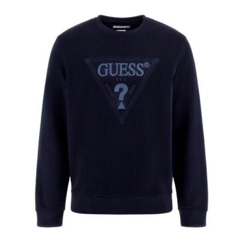 Crewneck Sweatshirt Guess , Blue , Heren