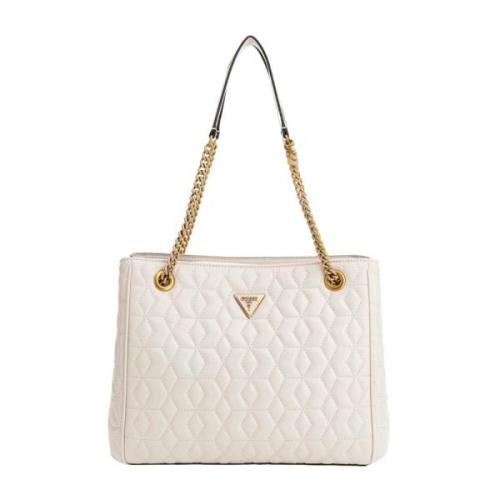 Handtas Mode Stijl Elegant Trendy Guess , White , Dames