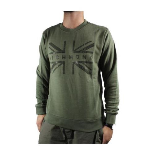 Sweatshirt met ronde hals John Richmond , Green , Heren