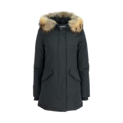 Arctic Parka met Afneembare Bontkraag Woolrich , Black , Dames