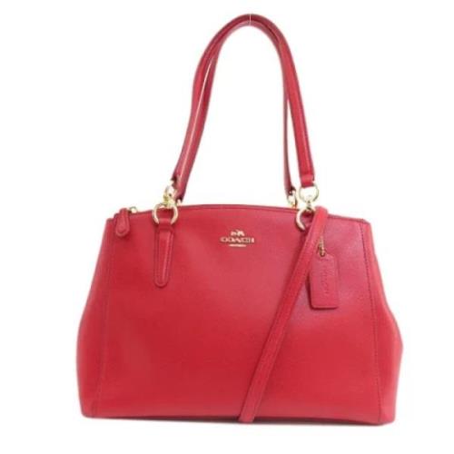 Pre-owned Leather handbags Coach Pre-owned , Red , Dames