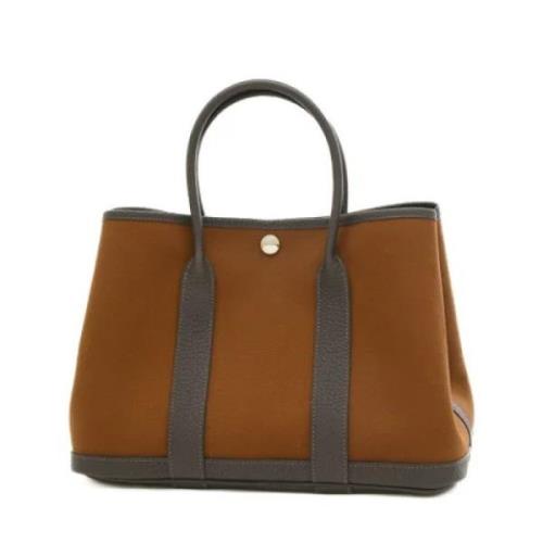 Pre-owned Leather handbags Hermès Vintage , Brown , Dames