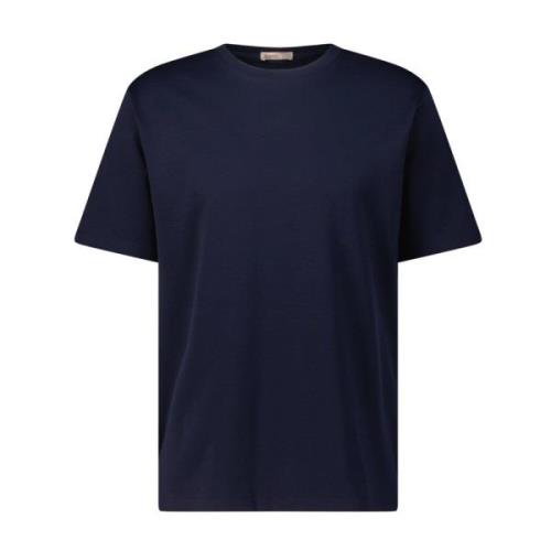 Katoenen T-shirt Klassieke Stijl Herno , Blue , Heren