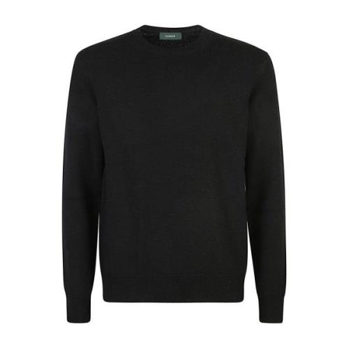 Zwarte Sweaters voor Mannen Zanone , Black , Heren