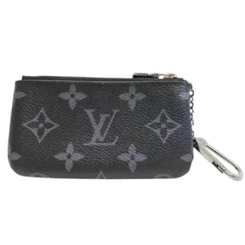 Pre-owned Canvas wallets Louis Vuitton Vintage , Black , Dames