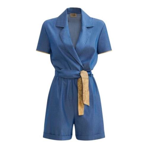 Korte Mouw Jumpsuit Alviero Martini 1a Classe , Blue , Dames