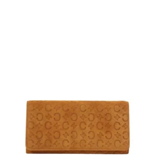 Pre-owned Suede wallets Celine Vintage , Brown , Dames