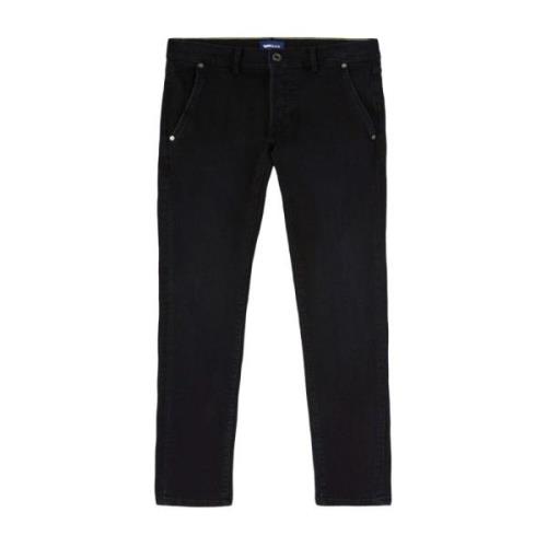 Klassieke Denim Jeans met 5 Zakken GAS , Black , Heren