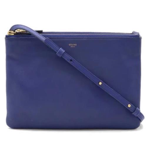 Pre-owned Leather celine-bags Celine Vintage , Blue , Dames