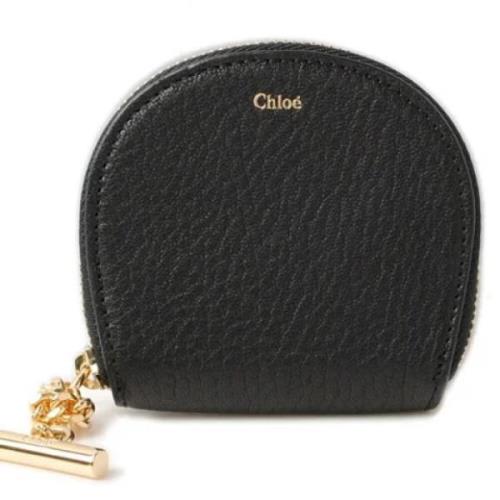 Pre-owned Leather wallets Chloé Pre-owned , Black , Dames