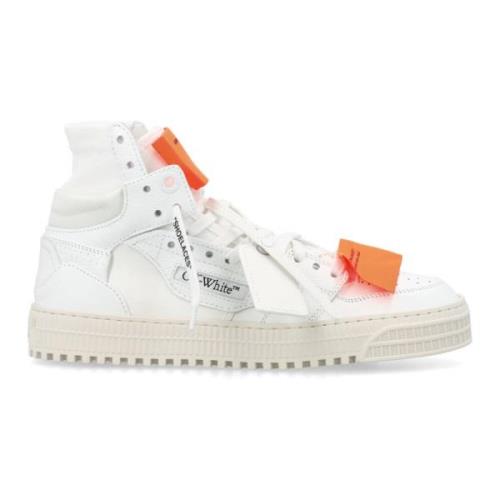 Wit Oranje High-Top Sneakers Off White , White , Dames