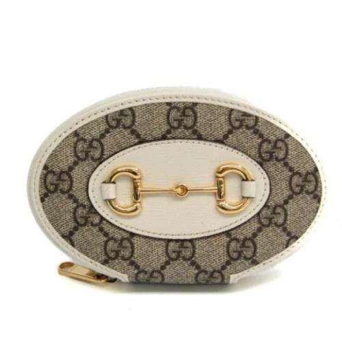 Pre-owned Plastic wallets Gucci Vintage , Beige , Dames