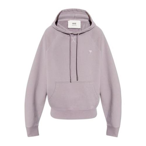 Hoodie Ami Paris , Purple , Heren