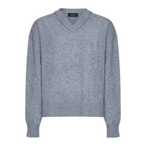 Luxe Sweaters Collectie Fabiana Filippi , Gray , Dames