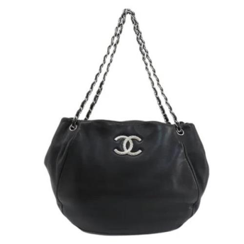 Pre-owned Leather chanel-bags Chanel Vintage , Black , Dames