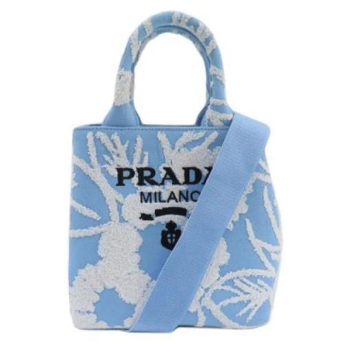 Pre-owned Canvas totes Prada Vintage , Blue , Dames