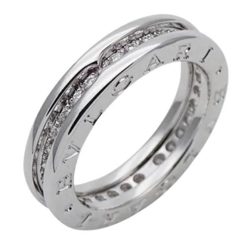 Pre-owned White Gold rings Bvlgari Vintage , Gray , Dames